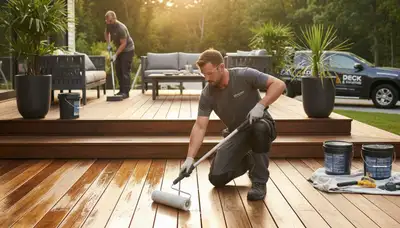 Professional deck sealing service in Kenosha, WI protects wood from weather damage
