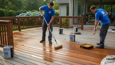 Professional deck sealing in Kenosha, WI to protect wood from weather and UV damage