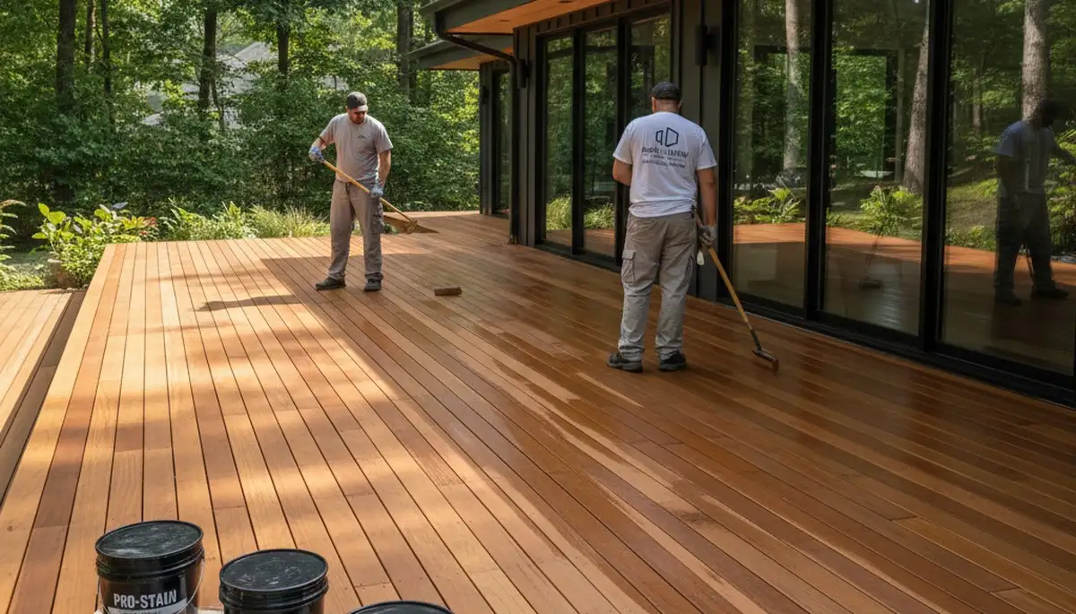 Professional deck staining in Kenosha, WI to protect wood and boost curb appeal