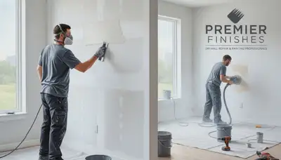 Drywall repair in Kenosha, WI by Kenosha Paint Pros for cracks, holes, and water damage
