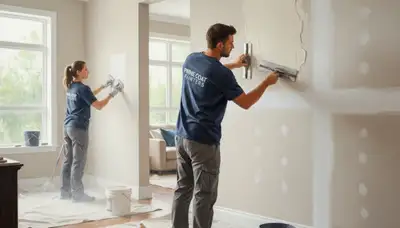 Drywall repair in Kenosha, WI by Kenosha Paint Pros for cracks, holes, and water damage