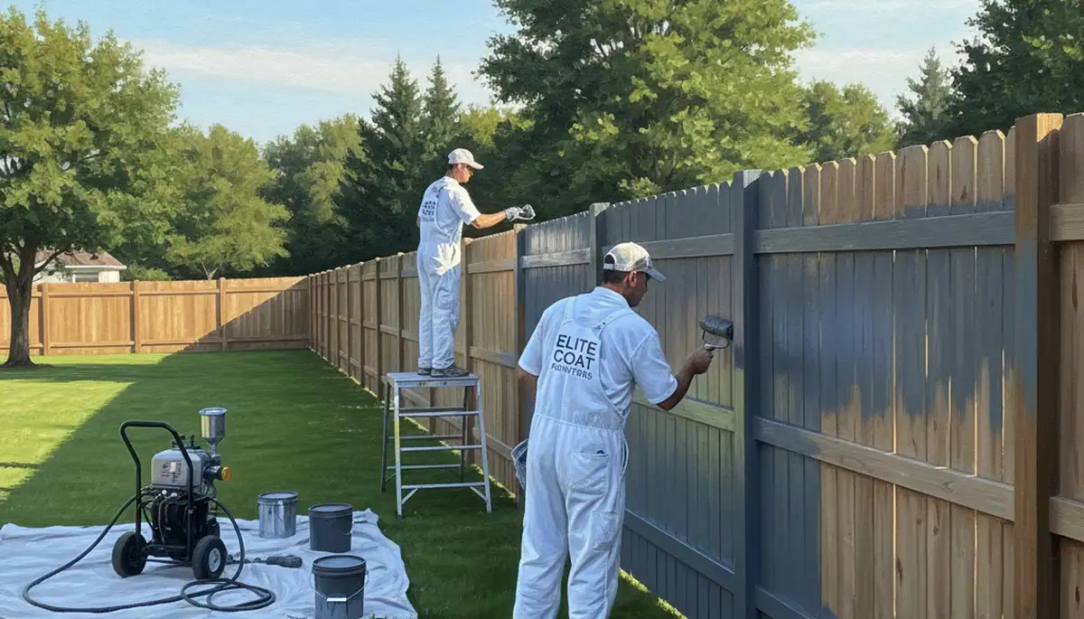 Fence painting in Kenosha, WI to protect and refresh your wood fence from weather and UV damage