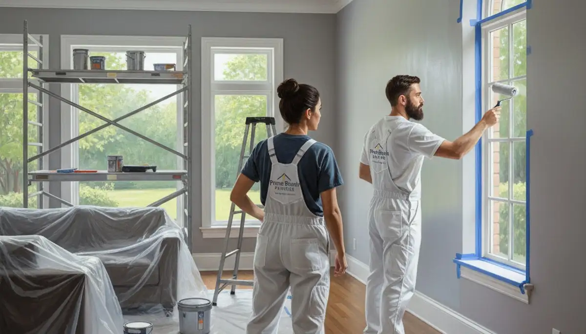 Interior house painting in Kenosha, WI by Kenosha Paint Pros for durable, professional room finishes