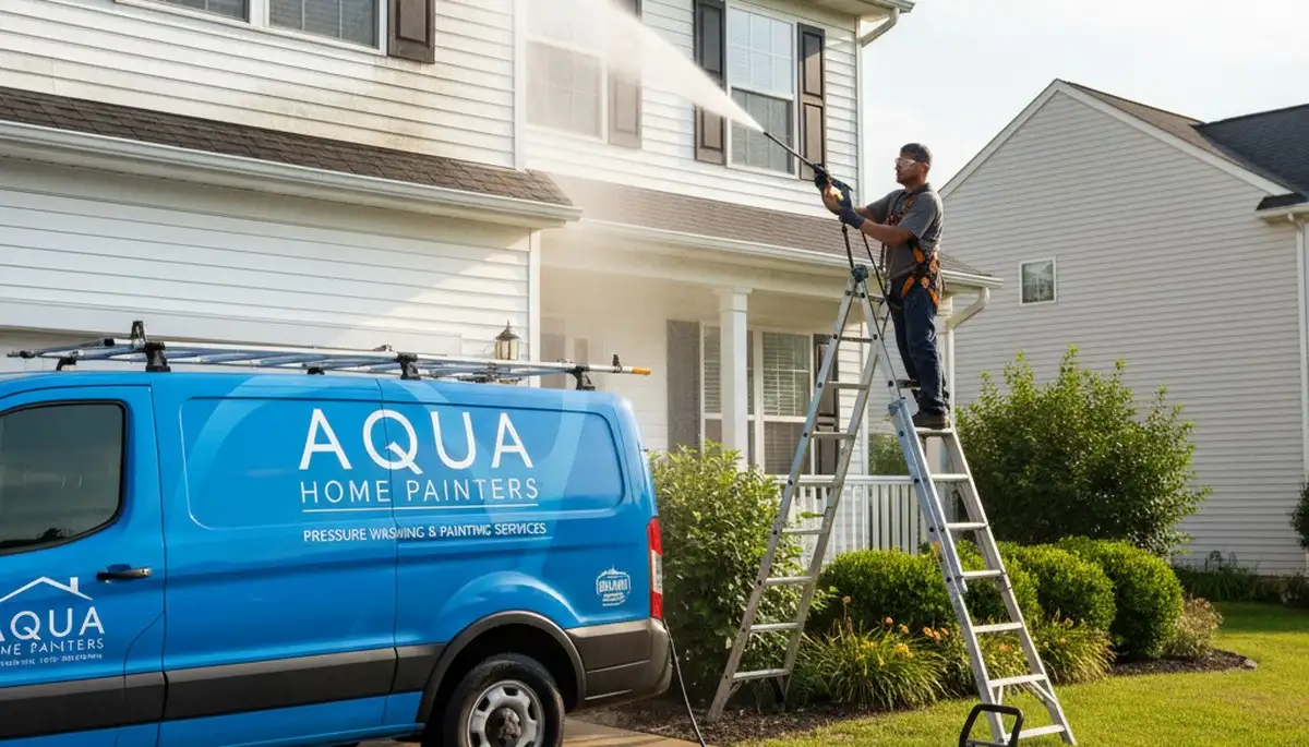 Vinyl siding pressure cleaning in Kenosha, WI for a cleaner, mold-free exterior and curb appeal