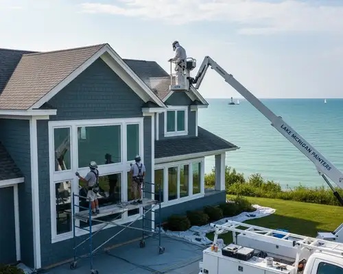 Exterior painting for Lake Michigan homes in Kenosha, WI by Painting Kenosha WI
