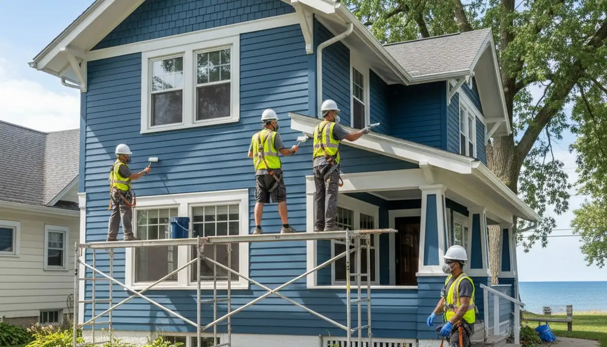 Professional painting crew serving Kenosha, WI for residential and commercial painting services